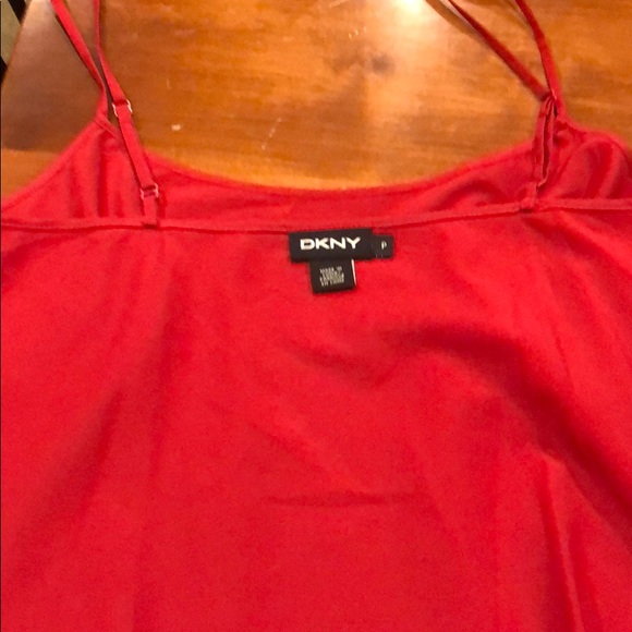 DKNY red lace top with camisole - Picture 6 of 8